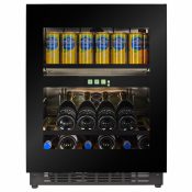 WBV36B-TO 60 cm onderbouw Wijn/Beverage koeler PUSH TO OPEN